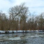 Eisstau Sacrow Paretzer Kanal Maerz 2013