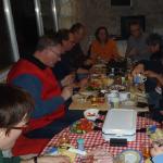 Abendessen Raclette in Kroatien 2013