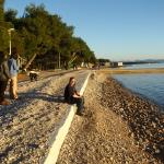 erster abend am strand kroatien 2013