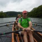 Ruderboot auf der Ruhr 2013