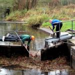 blockierte Schleuse grosses fliess 2013