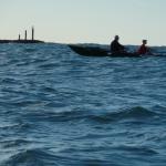 wellen vor der Mole Le grau du roi 2014