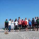 gruppenfoto am strand des schwarzen meeres donau 2014