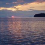 sonnenuntergang auf hietasaari saimaa 2014