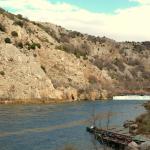 Ruderboote am Wasserfall zrmanja 2014