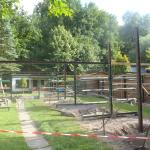 die ersten Dachstreben sind montiert 2014