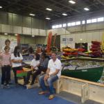 Ruderer auf der Messe Boot und Fun 2014