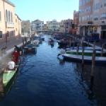 anlegen vor dem hotel caldins chioggia po 2014
