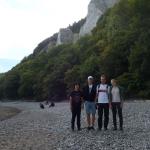 Am Strand unterhalb der Kreidefelsen 2014