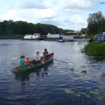 Ruderboote beim Schleusenfest Kleinmachnow 2014