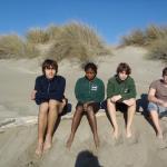 Ruderer am Strand der Camargue 2015