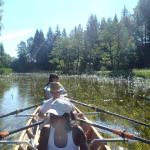 Ruderer im Sumpf der Czarna Hancza 2015