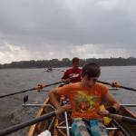 Regen Schwielochsee Ruderboot 2015