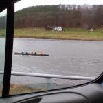 Trainer neben dem Vierer Elbe 2015