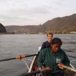 Ruderboot kurz vor Boppard 2015