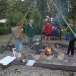 Abendessen an der Biebzra 2015