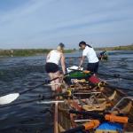 Wildwasser auf der Narew Ruderinnen 2015