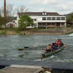 Ablegen vor dem Wehr Werra 2015