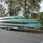 Bootsanhaenger in Budweis Moldau 2016