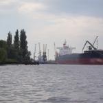 Hochseefrachter Hafen Stettin 2016