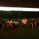 Abendessen hinter dem Hotel Maas 2017