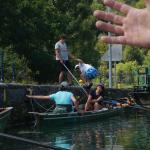 Aussteigen in der Schleuse Maas 2017