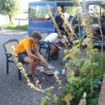 Burger braten im Ruderclub Schagen Holland 2017