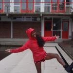 Model mit Gamaschen 2017