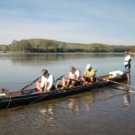 Ruderboot auf dem Po 2017
