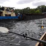 Frachter auf dem Teltowkanal Schulrudern 2017