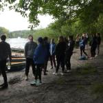 Kant Schulrudern 2017 warten auf besseres Wetter