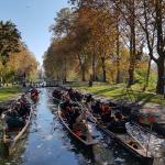 Ruderboote in der Schleuse oben Midi 2018