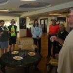 Umtrunk am Ziel in Braila Donaufahrt 2018