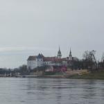 Torgau vom Ruderboot gesehen Elbemarathon 2019