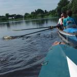 Narew Ruderboot im Schlepp P09