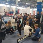 Ergometerrudern am Wasserbecken Messe 2019