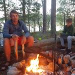 Mannschaft am Lagerfeuer 2019