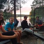 am Lagerfeuer auf dem Biwakplatz 2019