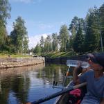 vor der Schleusentreppe Varistaipale 2019