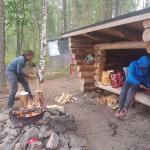 Felix macht Feuerholz 2019