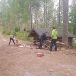 Holz machen Biwakplatz 2019