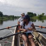 Ruderboot Zweier auf dem Weg nach Posen Warthemarathon 2019