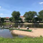 Sandbank in Gorzow Wielkopolski Ziel Warthemarathon 2019