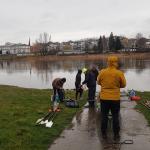 Meissen Start im Regen Elbemarathon 2020