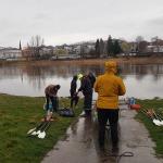 Meissen Start im Regen Elbemarathon 2020