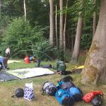 Bermuda Dreieck Zelte aufbauen bevor der Regen kommt Mecklenburg 2020