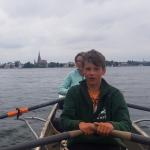 Einfahrt nach Schwerin Ruderboot Rudern Mecklenburg 2020
