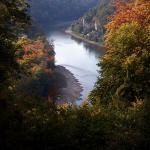 Blick in den Donaudurchbruch von oben Donau 2021
