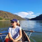 Ruderboot auf dem Weg in die Wachau Donau 2021