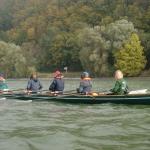 Ruderboot auf der Donau 2021